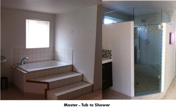 Shower Before and After